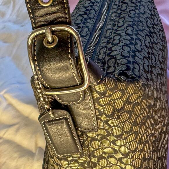 🖤 COACH Signature C Mini Baguette Purse | Y2K Monogram Shoulder Bag 6332 - Picture 5 of 6